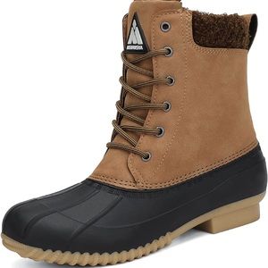 New Mishansha women duck boots brown 10 or black 8 waterproof